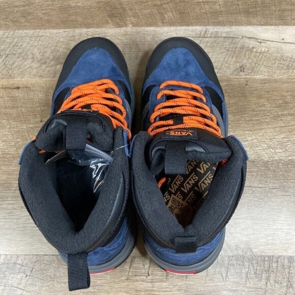 VANS UltraRange Exo Hi MTE-1 Dress Blues Black Orange Mens 7 Womens 8.5 NEW - Picture 6 of 13